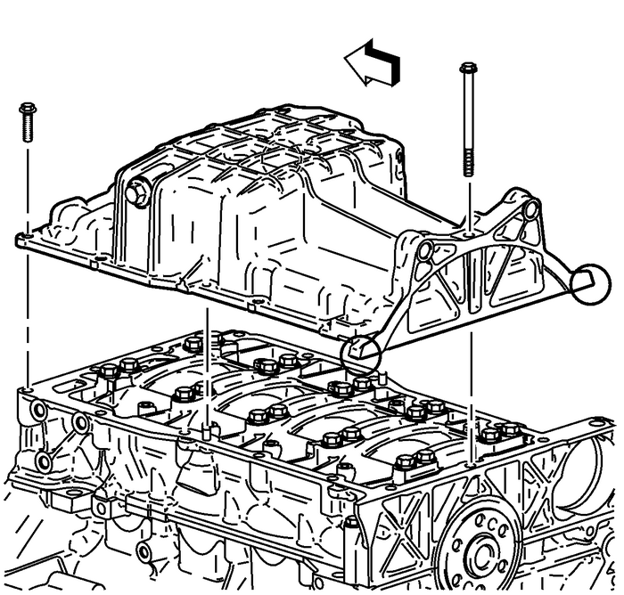 Oil Pan Removal Engine Lubrication Oil Sump/Pan 