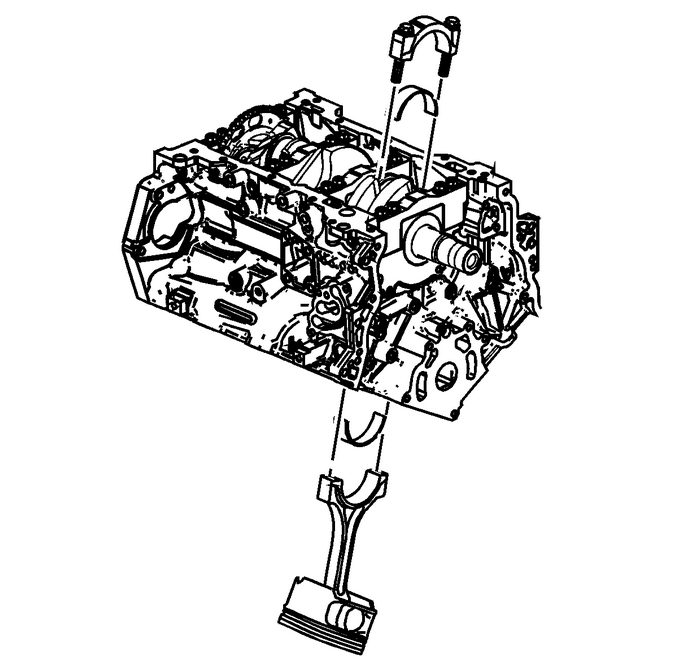 Piston, Connecting Rod, and Bearing Installation Engine Block Cylinder Block Piston Assembly