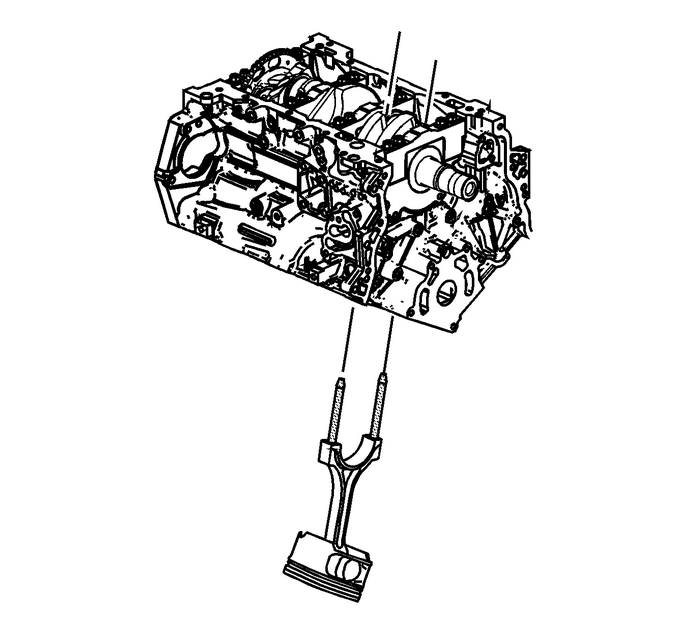 Piston, Connecting Rod, and Bearing Removal Engine Block Cylinder Block Piston Assembly