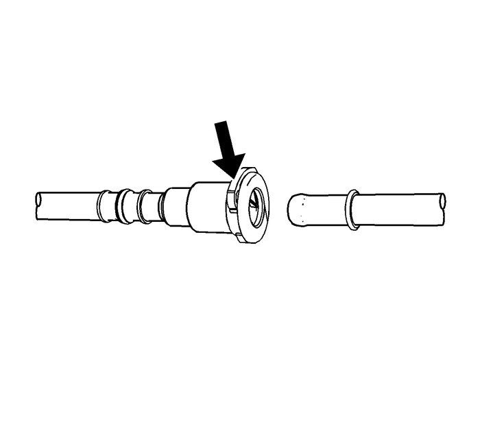 Plastic Collar Quick Connect Fitting Service Engine Control  