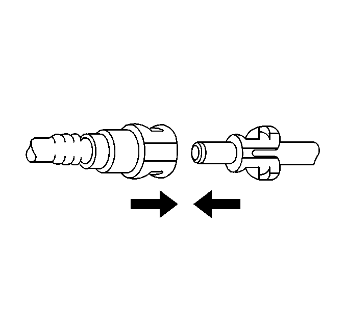 Plastic Collar Quick Connect Fitting Service Engine Control  