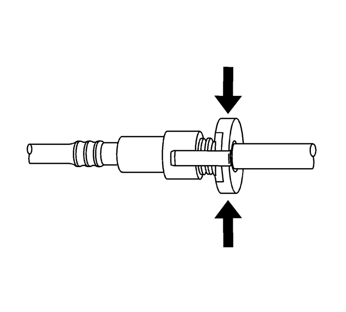 Plastic Collar Quick Connect Fitting Service Engine Control  