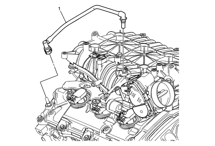 Positive Crankcase Ventilation Tube Replacement - Rear Emissions PCV 