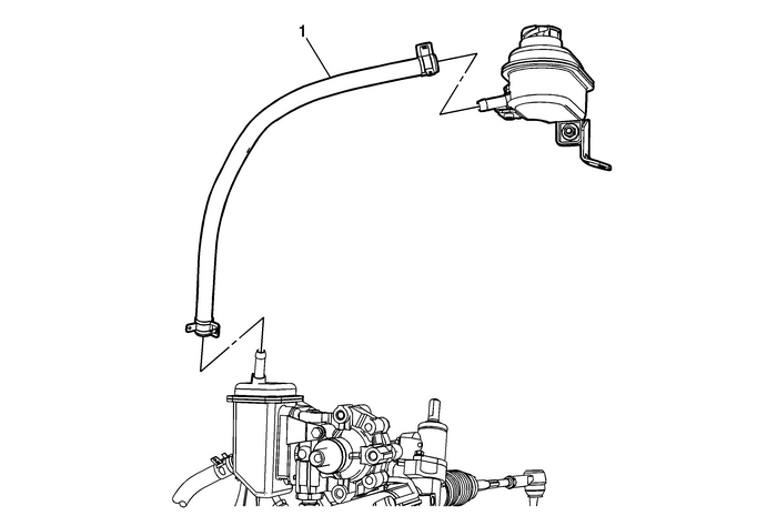 Power Steering Fluid Reservoir Outlet Hose Replacement Hydraulic Steering Steering Fluid Reservoir 