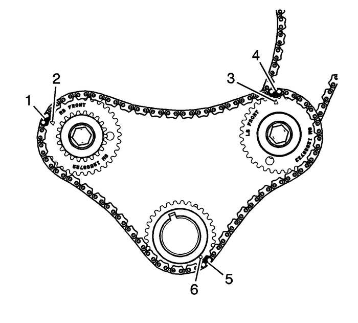 Primary Camshaft Intermediate Drive Chain Installation Valvetrain Camshaft 