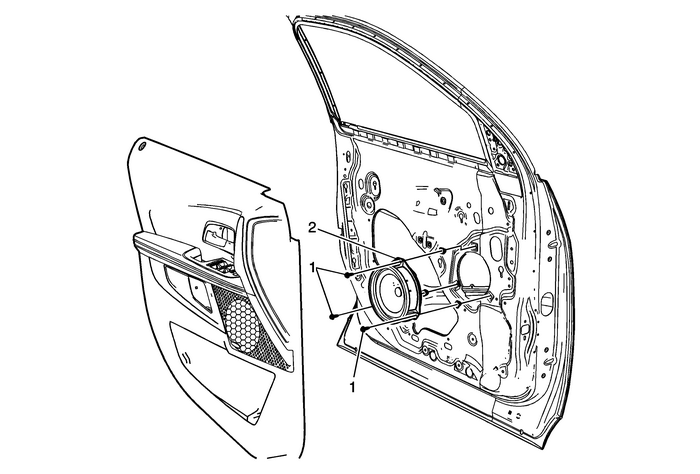 Radio Front Side Door Lower Speaker Replacement Doors  