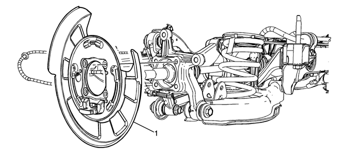 Rear Brake Shield Replacement Disc Brakes  