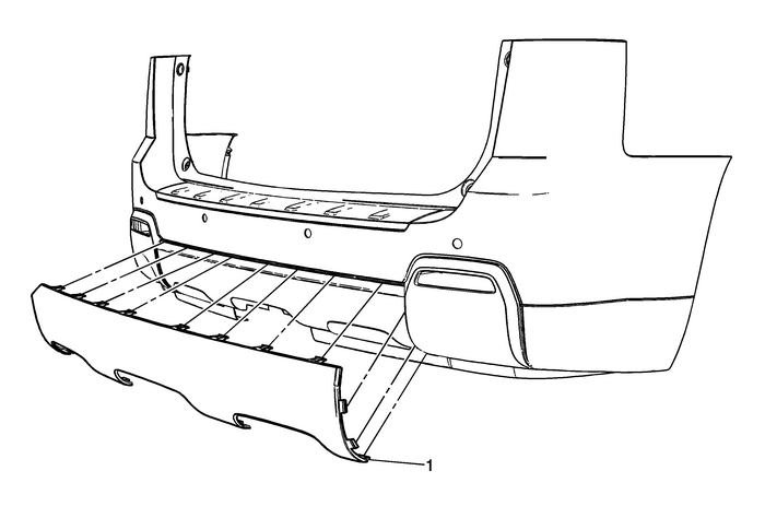 Rear Bumper Fascia Molding Replacement (Terrain) Bumpers Rear Bumper 