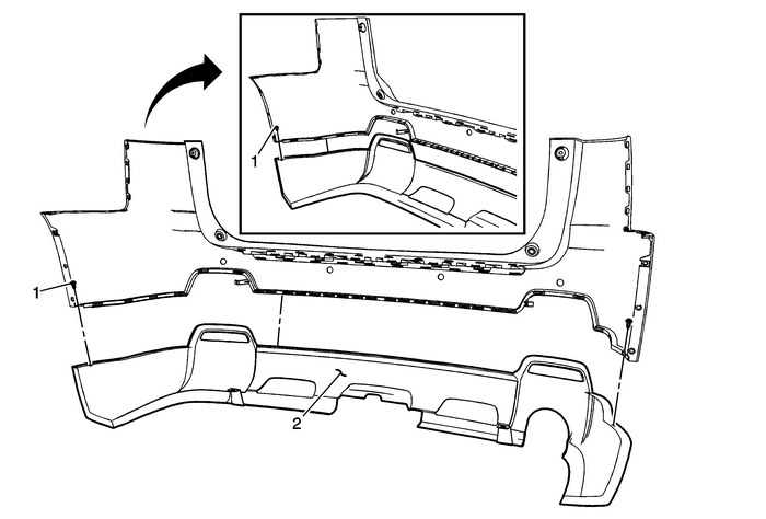 Rear Bumper Lower Fascia Replacement (Terrain) Bumpers Rear Bumper 