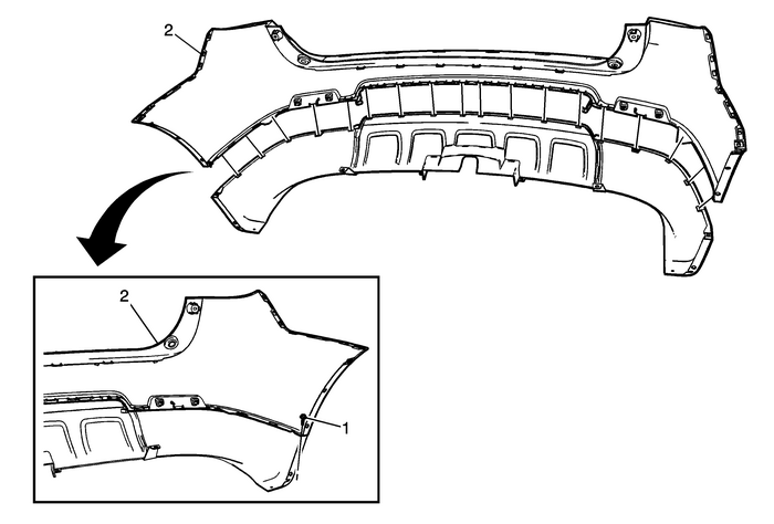 Rear Bumper Upper Fascia Replacement Bumpers Rear Bumper 