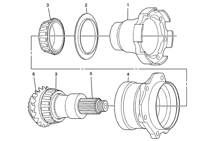 Rear Output Drive Housing Cleaning and Inspection Automatic Transmission Unit 