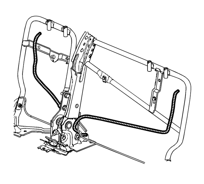 Rear Seat Back Cushion Latch Cable Replacement Seats Rear 