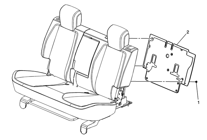 Rear Seat Back Cushion Panel Replacement (with 60 percent seat) Seats Rear 