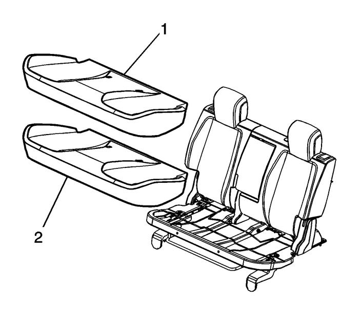 Rear Seat Cushion Cover and Pad Replacement Seats Rear 