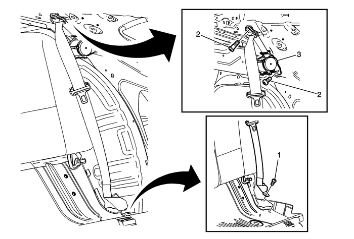 Rear Seat Retractor Side Belt Replacement Seats Rear 