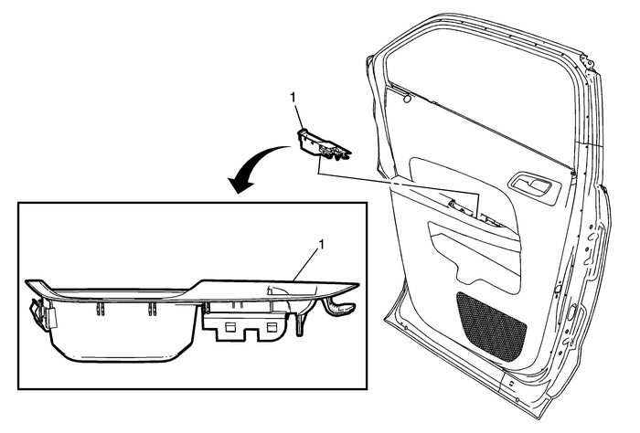 Rear Side Door Accessory Switch Mount Plate Replacement Trim Panels/Welts  