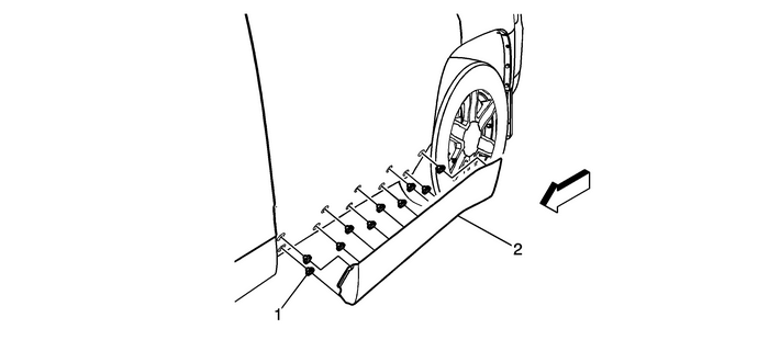 Rear Side Door Lower Molding Replacement (Terrain) Doors  