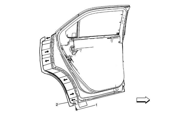 Rear Side Door Lower Rear Auxiliary Sealing Strip Replacement Panels  