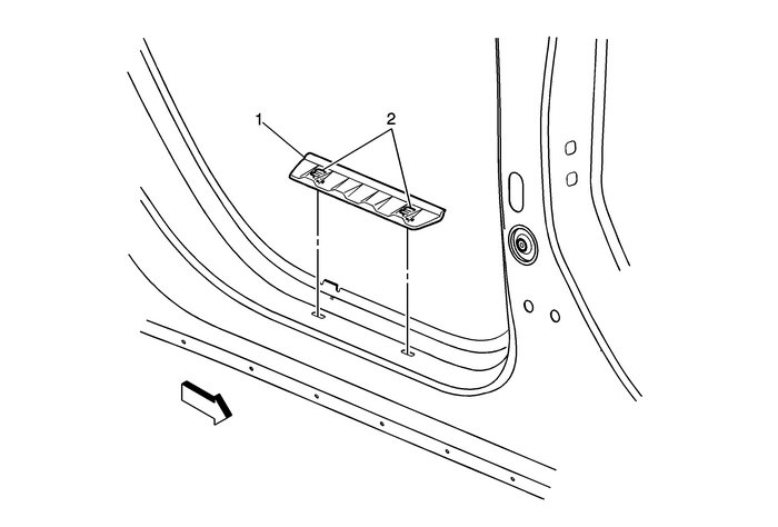 Rear Side Door Sill Trim Plate Replacement Trim Panels/Welts  