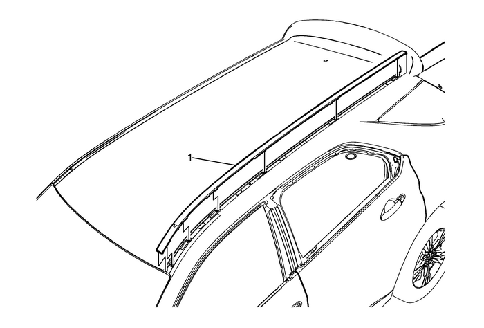 Roof Panel Molding Replacement (Equinox without V59) Panels Roof Panel 
