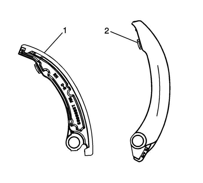 Secondary Camshaft Drive Chain Shoe Installation - Left Side Valvetrain Camshaft 