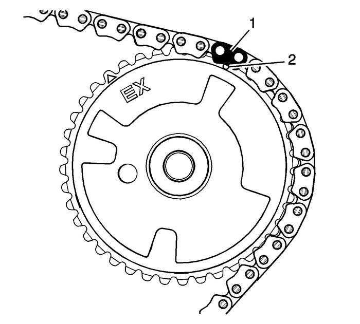 Secondary Camshaft Intermediate Drive Chain Installation - Left Side Valvetrain Camshaft 