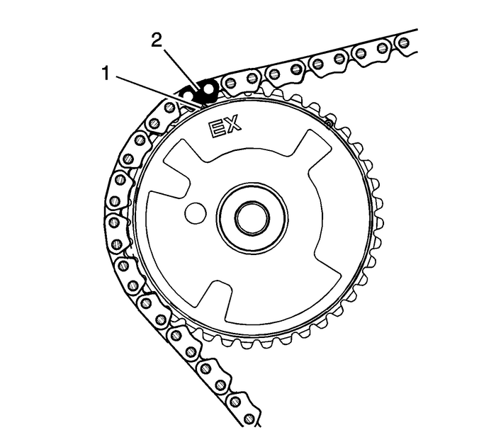 Secondary Camshaft Intermediate Drive Chain Installation - Right Side Valvetrain Camshaft 