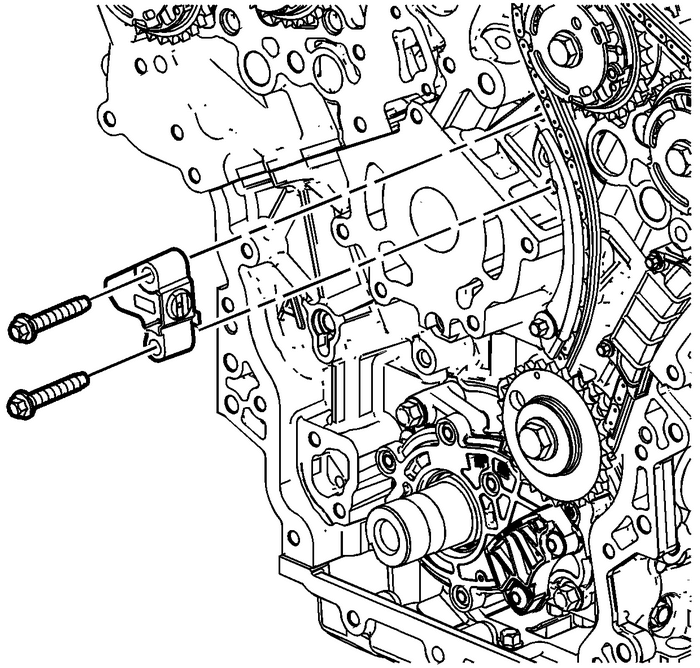 Secondary Camshaft Intermediate Drive Chain Tensioner Replacement - Left Side Valvetrain Camshaft 