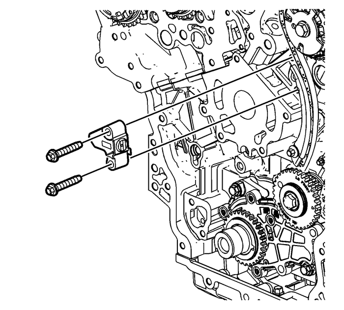 Secondary Timing Chain Tensioner Installation - Left Side Valvetrain Valvetrain Timing Timing Belt Tensioner