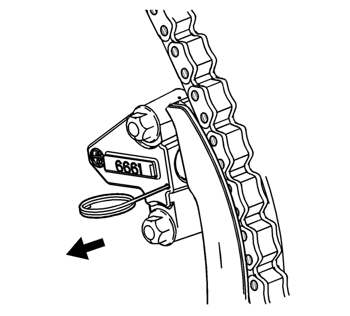 Secondary Timing Chain Tensioner Installation - Left Side Valvetrain Valvetrain Timing Timing Belt Tensioner