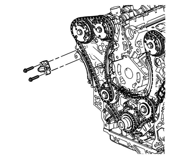 Secondary Timing Chain Tensioner Installation - Right Side Valvetrain Valvetrain Timing Timing Belt Tensioner