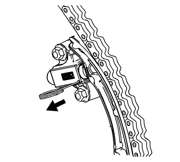 Secondary Timing Chain Tensioner Installation - Right Side Valvetrain Valvetrain Timing Timing Belt Tensioner