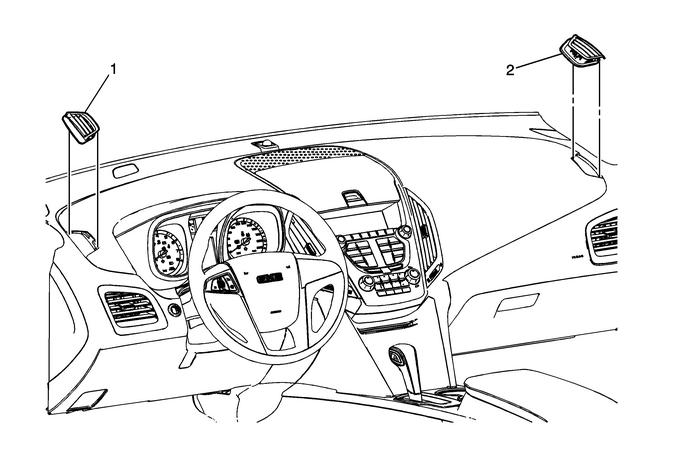 Side Window Defogger Outlet Grille Replacement (Terrain)   