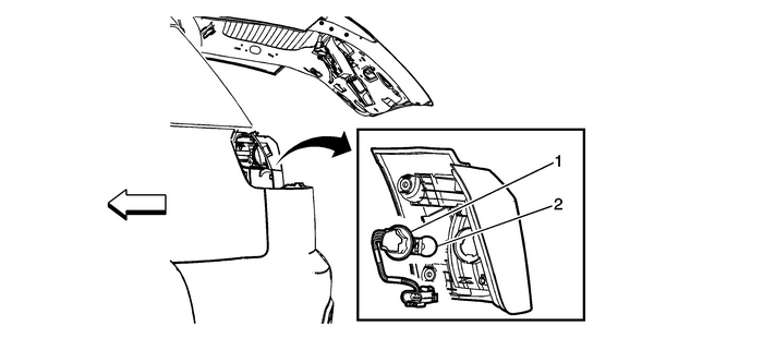 Stop and Turn Signal Lamp Bulb Replacement (Terrain) Lighting Exterior Lighting Turn Signal and Hazard Lamps