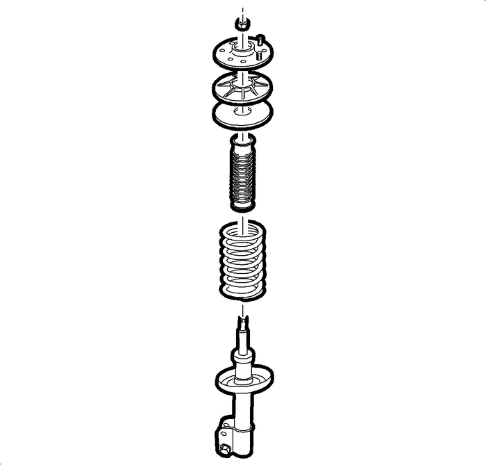 Strut, Strut Component, or Spring Replacement Strut Assembly  