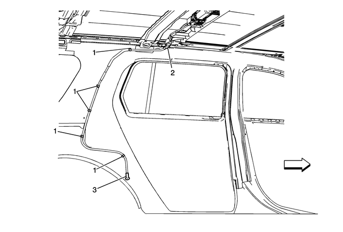 Sunroof Housing Rear Drain Hose Replacement Roof Drainage  