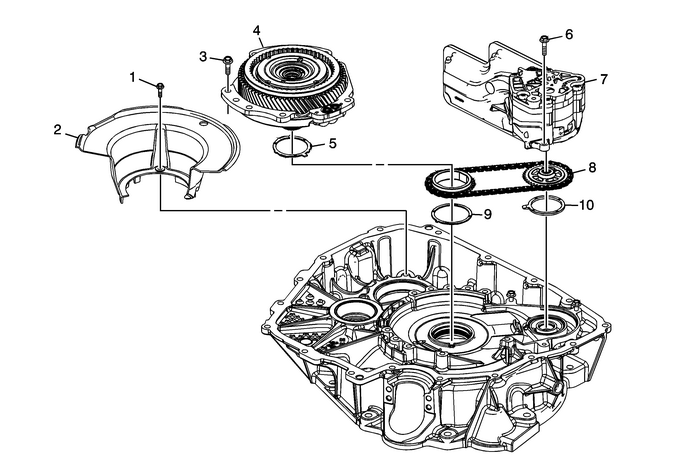 Torque Converter and Differential Housing Assembly Disassemble Automatic Transmission Unit 