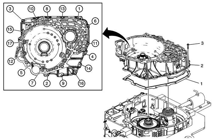 Torque Converter and Differential Housing Installation Automatic Transmission Unit 