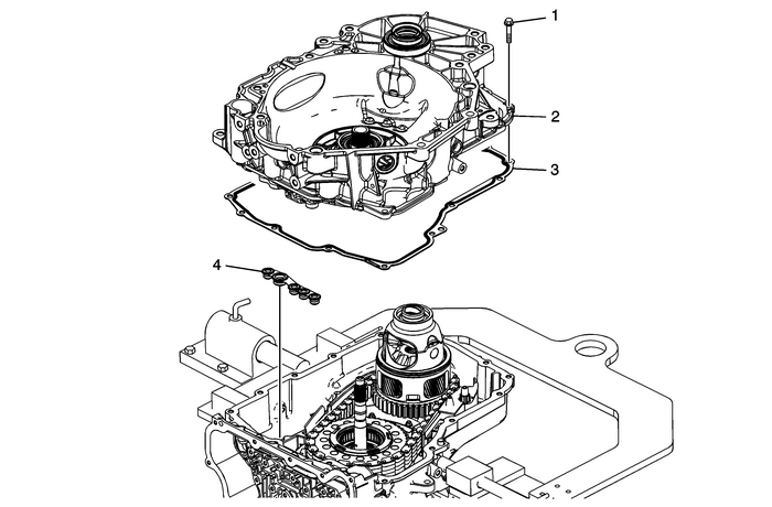 Torque Converter Housing with Fluid Pump Assembly Removal (Non Hybrid) Automatic Transmission Unit Transmission Oil Pump