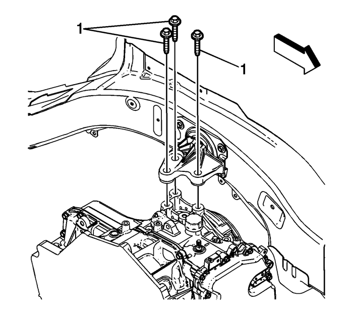 Transmission Mount Replacement - Left Side Automatic Transmission Unit 