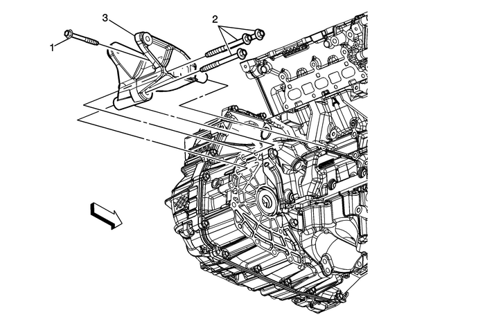 Transmission Rear Mount Bracket Replacement (FWD) Automatic Transmission Unit 