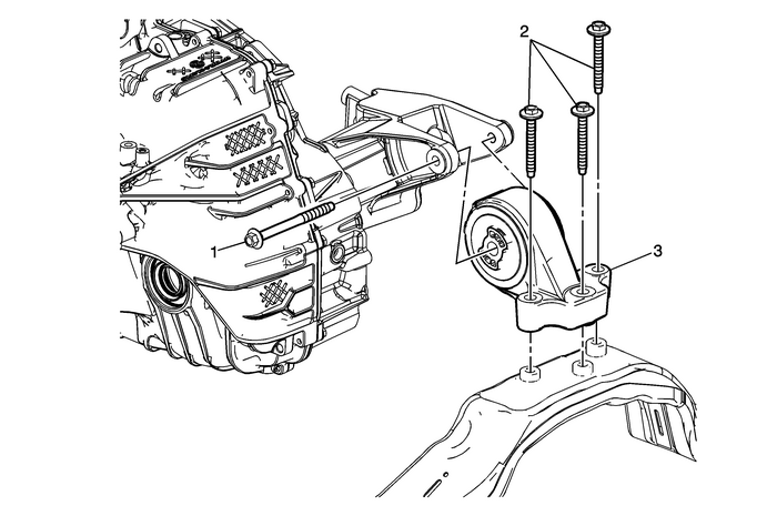 Transmission Rear Mount Replacement (FWD) Automatic Transmission Unit 