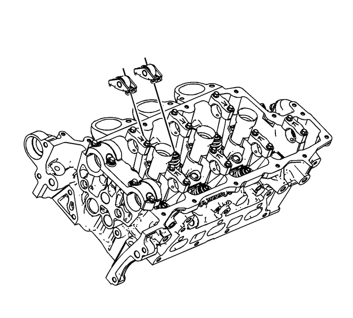 Valve Rocker Arm Installation - Left Side Valvetrain Valve Actuating Assembly Rocker Arms