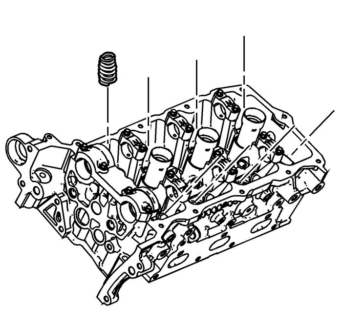 Valve Stem Oil Seal and Valve Spring Replacement - Right Side Valvetrain Valve Actuating Assembly 