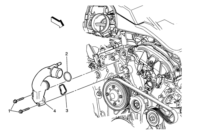 Water Outlet Replacement (LFX) Engine Cooling  