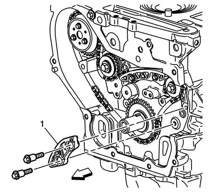 Water Pump and Balance Shaft Chain and Tensioner Installation Engine Block Cylinder Block Balance Shaft