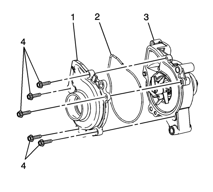 Water Pump Replacement (L4) Engine Cooling Coolant Pump 