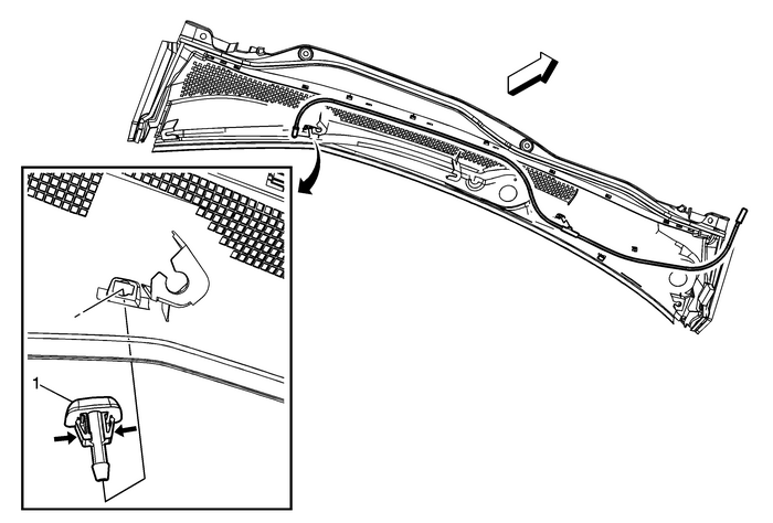 Windshield Washer Nozzle Replacement (Terrain) Washer Fluid System Washer Nozzles 