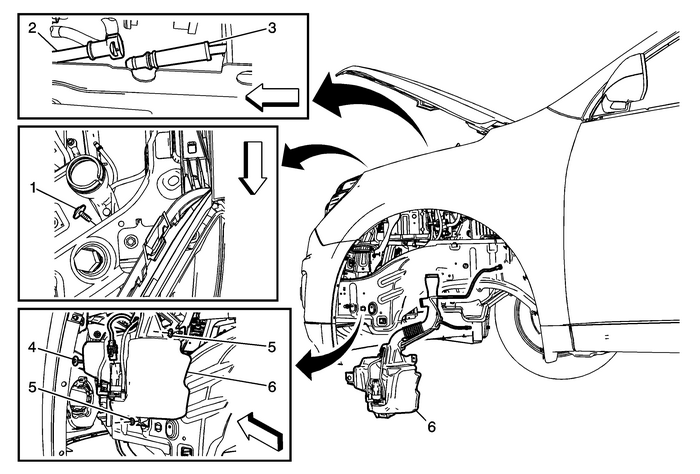 Windshield Washer Solvent Container Replacement Washer Fluid System  