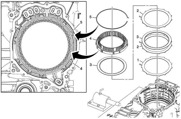 1-2-3-4 Clutch Plate and Low and Reverse Clutch Installation Automatic Transmission Unit Automatic Clutches